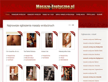 Tablet Screenshot of masaze-erotyczne.pl